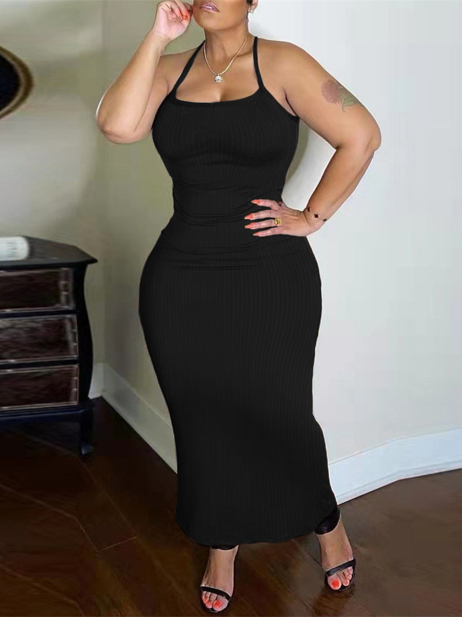 BASICS Halter Neck Backless Bodycon Dress
