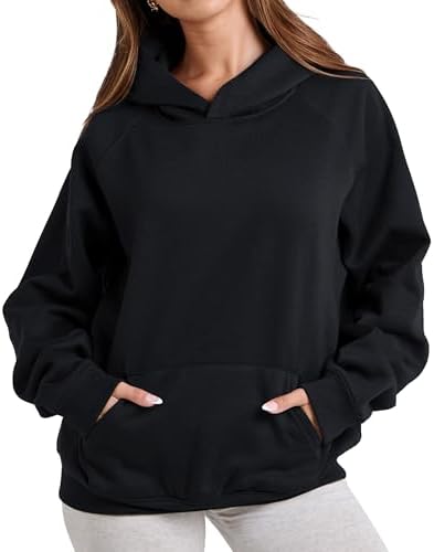 Womens Camo Hoodies Maple Leaf Print Oversized Hooded Sweatshirt Fleece Pullover Sweatshirts Long Sleeve with Pocket
