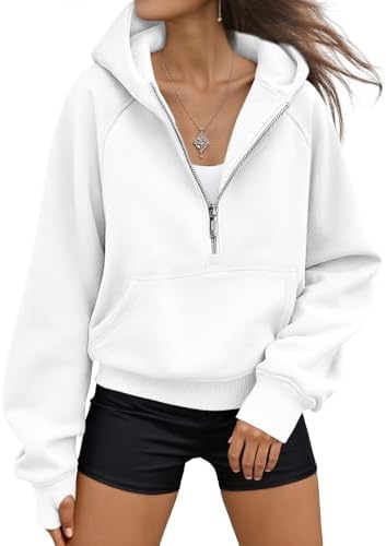 Womens Hoodies Fleece Fall Fashion Outfits Workout Sweatshirts Y2k Winter Zip Up Jackets Oversized Tops Clothes 2025