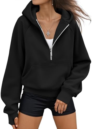 Womens Hoodies Fleece Fall Fashion Outfits Workout Sweatshirts Y2k Winter Zip Up Jackets Oversized Tops Clothes 2025
