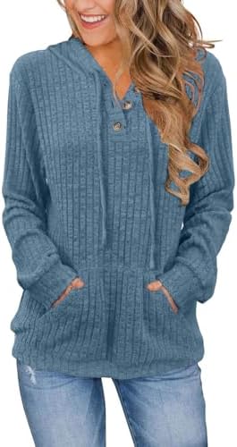 Womens Sweaters Fall Long Sleeve Hoodie Laides Sweatshirts Loose Casual Fashion Clothes S-2XL