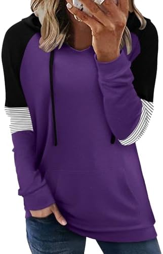 Women's Pullover Hoodies Teen Girls Trendy Fall Fashion Tops Hooded Sweatshirts