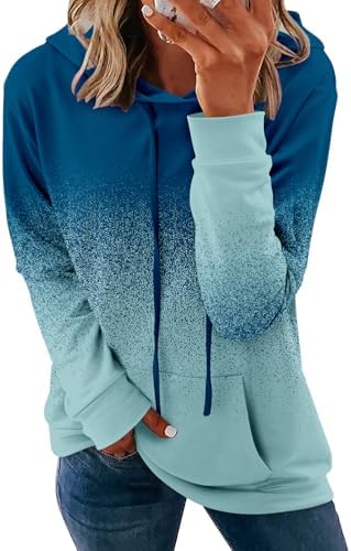 Women's Pullover Hoodies Teen Girls Trendy Fall Fashion Tops Hooded Sweatshirts