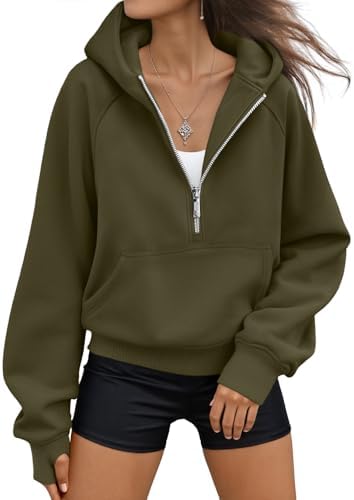 Womens Hoodies Fleece Fall Fashion Outfits Workout Sweatshirts Y2k Winter Zip Up Jackets Oversized Tops Clothes 2025