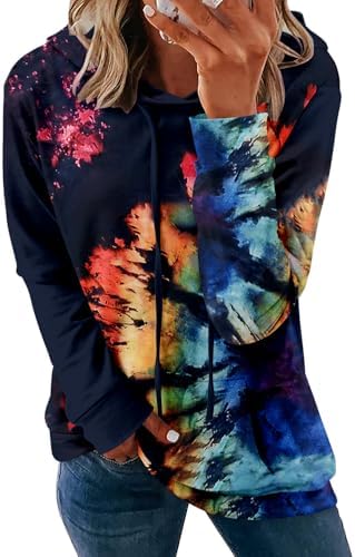 Women's Pullover Hoodies Teen Girls Trendy Fall Fashion Tops Hooded Sweatshirts