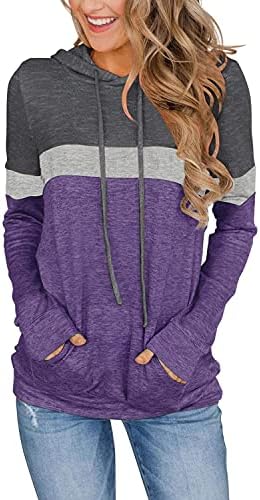 Women’s 2025 Fall Long Sleeve Hoodie Pullover Sweatshirt Lightweight Casual Tops Blouse