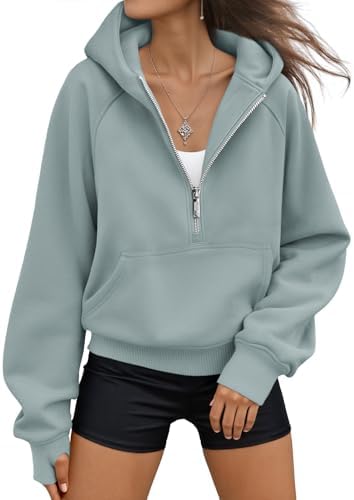 Womens Hoodies Fleece Fall Fashion Outfits Workout Sweatshirts Y2k Winter Zip Up Jackets Oversized Tops Clothes 2025