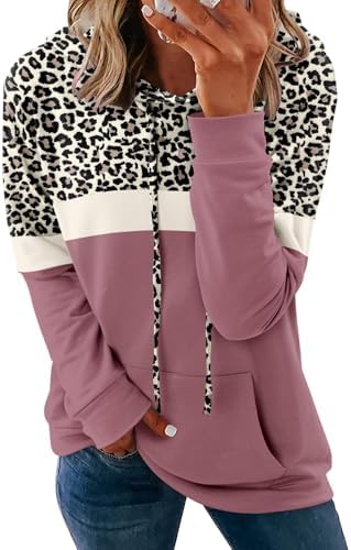 Women's Pullover Hoodies Teen Girls Trendy Fall Fashion Tops Hooded Sweatshirts