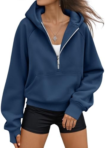 Womens Hoodies Fleece Fall Fashion Outfits Workout Sweatshirts Y2k Winter Zip Up Jackets Oversized Tops Clothes 2025