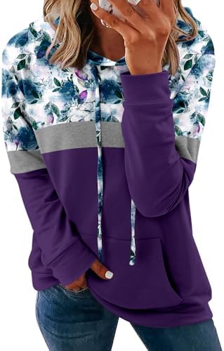 Women's Pullover Hoodies Teen Girls Trendy Fall Fashion Tops Hooded Sweatshirts