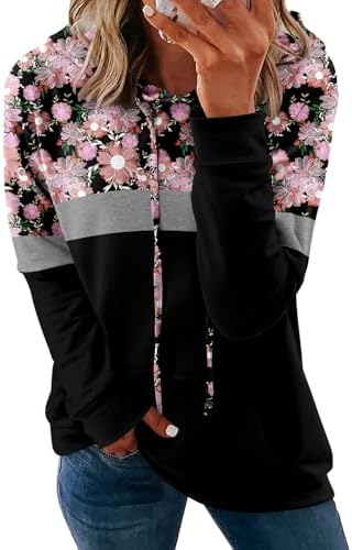Women's Pullover Hoodies Teen Girls Trendy Fall Fashion Tops Hooded Sweatshirts