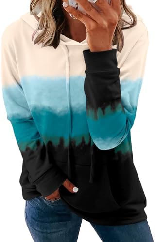 Women's Pullover Hoodies Teen Girls Trendy Fall Fashion Tops Hooded Sweatshirts