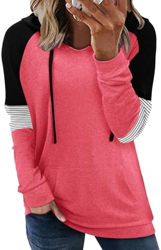 Women's Pullover Hoodies Teen Girls Trendy Fall Fashion Tops Hooded Sweatshirts