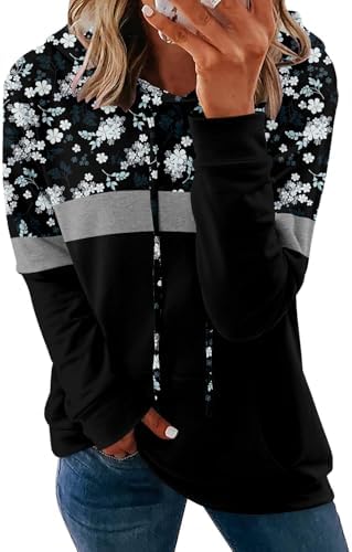 Women's Pullover Hoodies Teen Girls Trendy Fall Fashion Tops Hooded Sweatshirts