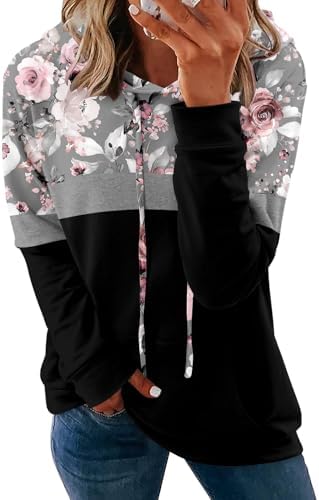 Women's Pullover Hoodies Teen Girls Trendy Fall Fashion Tops Hooded Sweatshirts