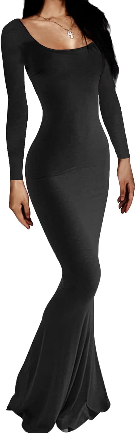 Women's Casual Lounge Slip Long Dress Sexy Sleeveless Backless Bodycon Maxi Dresses 2023 Summer Slim Elegant