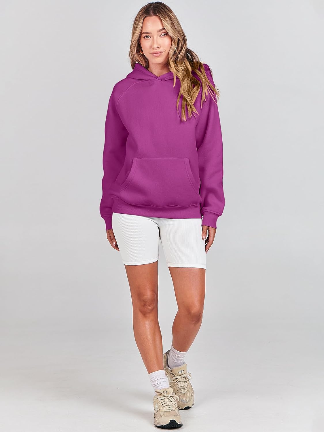 Women Hoodies Oversized Fleece Long Sleeve Comfy Casual Basic Pullover Sweatshirts 2025 Fall Outfits Y2K Clothes