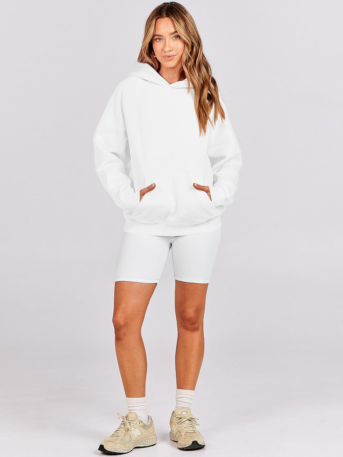 Women Hoodies Oversized Fleece Long Sleeve Comfy Casual Basic Pullover Sweatshirts 2025 Fall Outfits Y2K Clothes