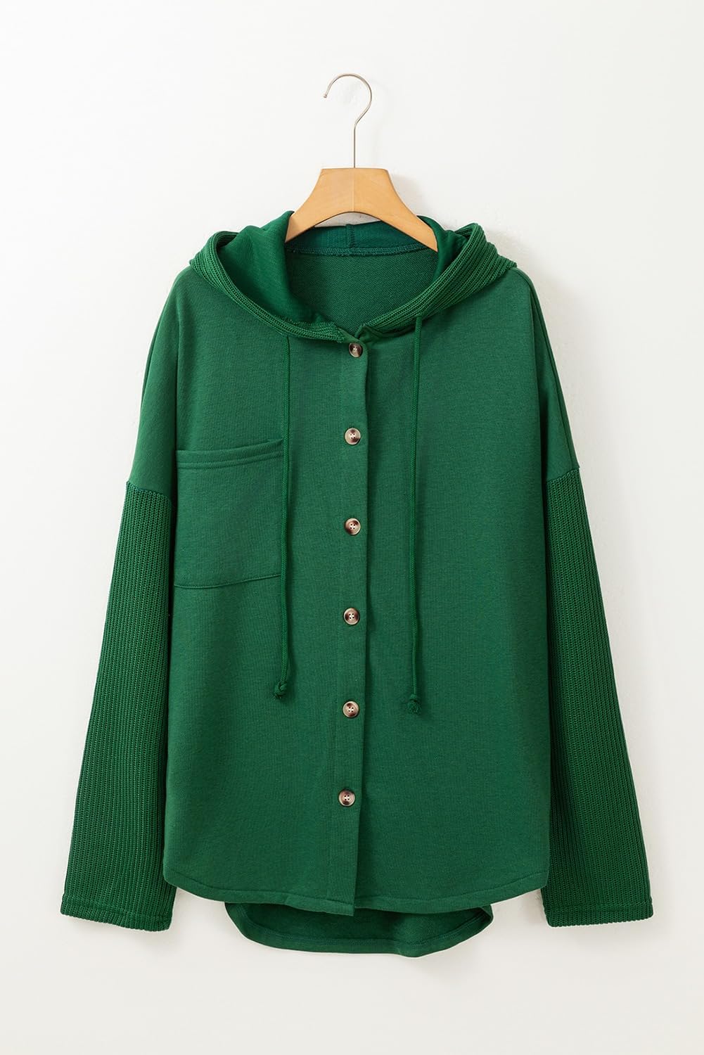 Oversized Sweatshirt for Women Loose Fit Casual Long Sleeve Button Hooded Sweatshirts Hoodies with Pocket