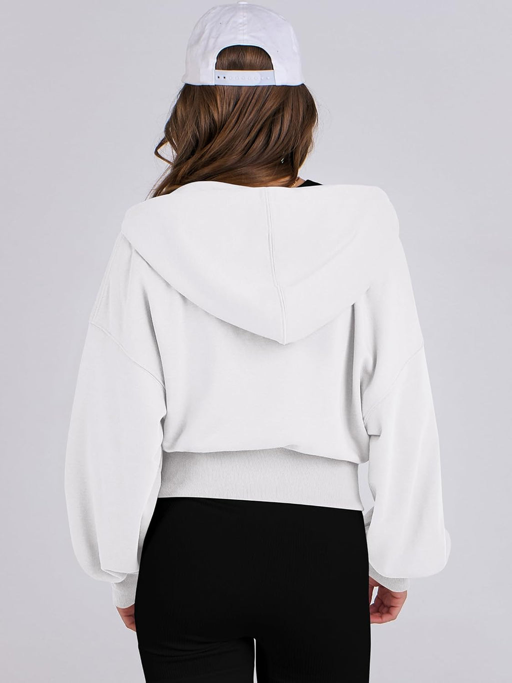 Womens Zip Up Hoodies Cropped Sweatshirts Casual Comfy Cute Zip Jackets Fashion Trendy Fall Outfits 2025 Y2K Clothes