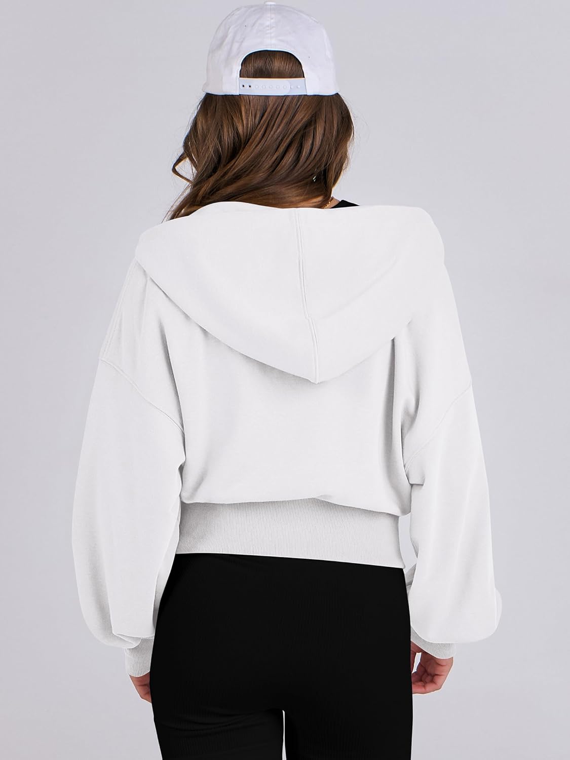 Womens Zip Up Hoodies Cropped Sweatshirts Casual Comfy Cute Zip Jackets Fashion Trendy Fall Outfits 2025 Y2K Clothes