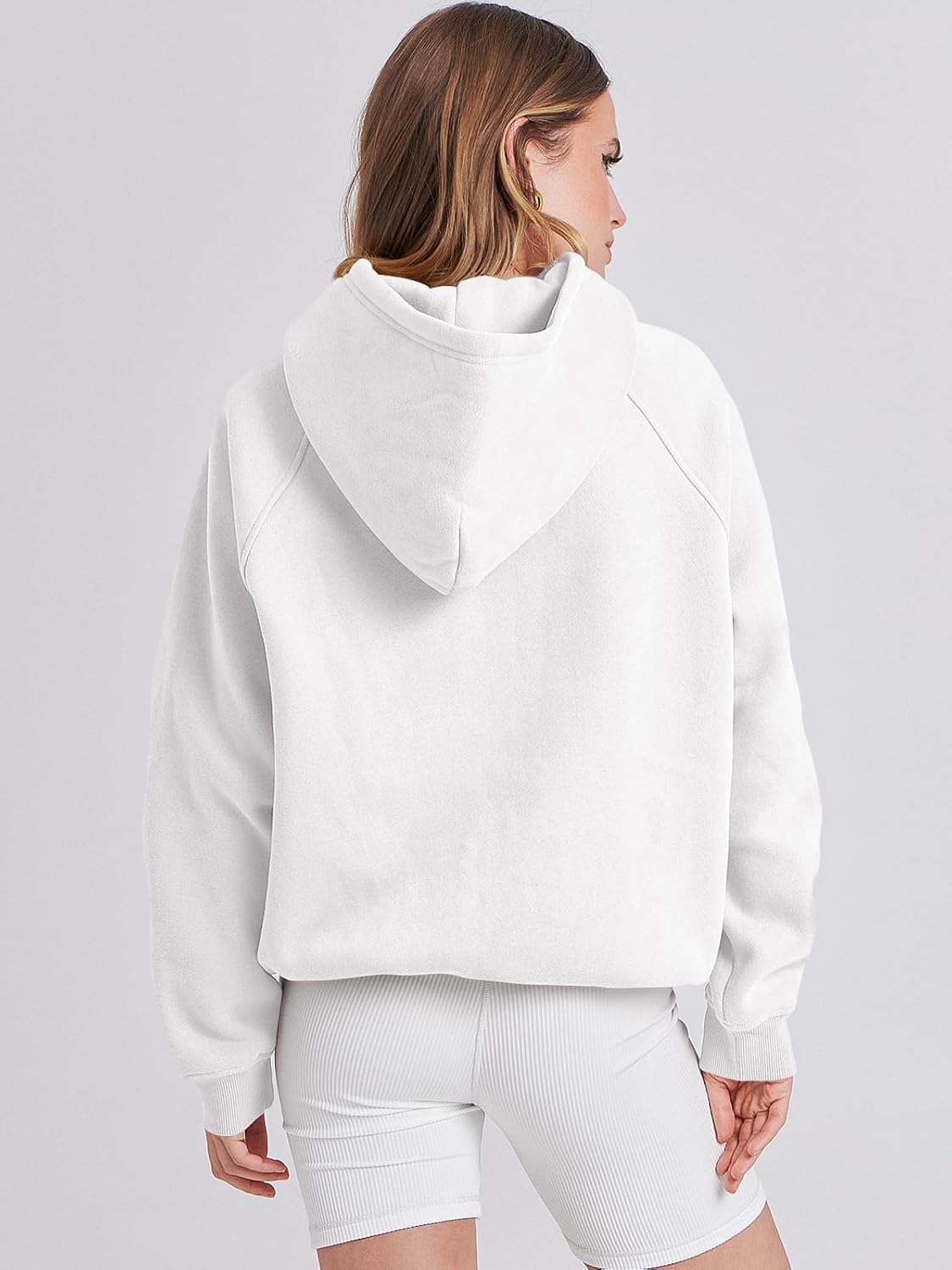 Women Hoodies Oversized Fleece Long Sleeve Comfy Casual Basic Pullover Sweatshirts 2025 Fall Outfits Y2K Clothes