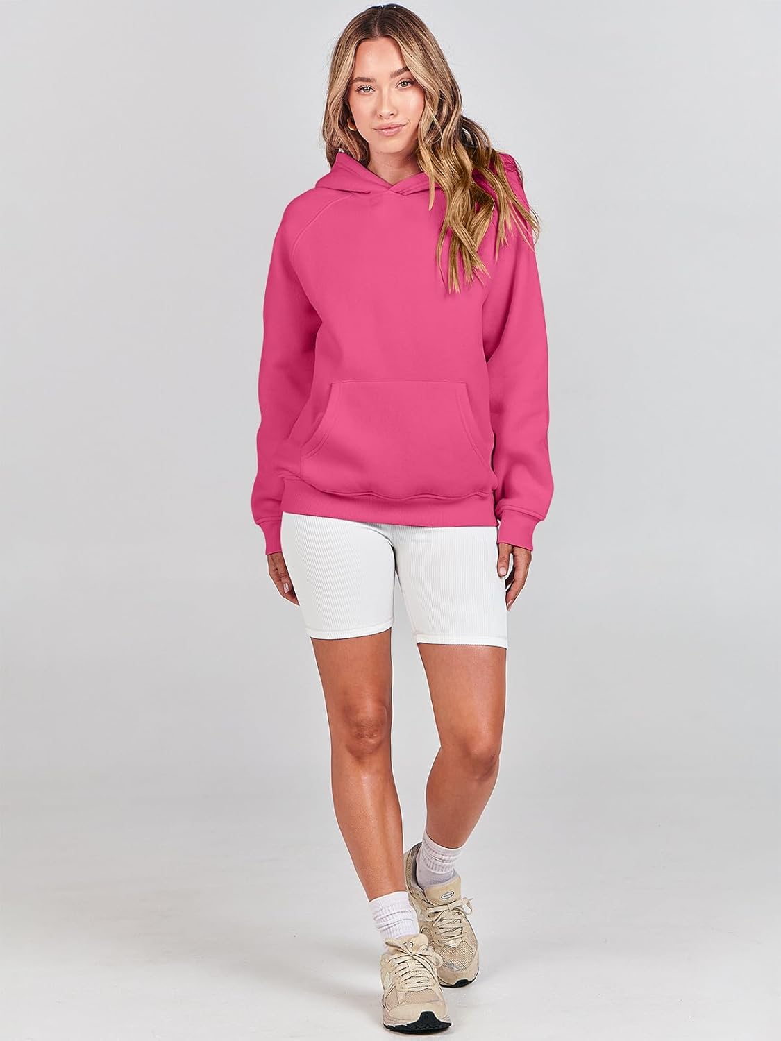 Women Hoodies Oversized Fleece Long Sleeve Comfy Casual Basic Pullover Sweatshirts 2025 Fall Outfits Y2K Clothes