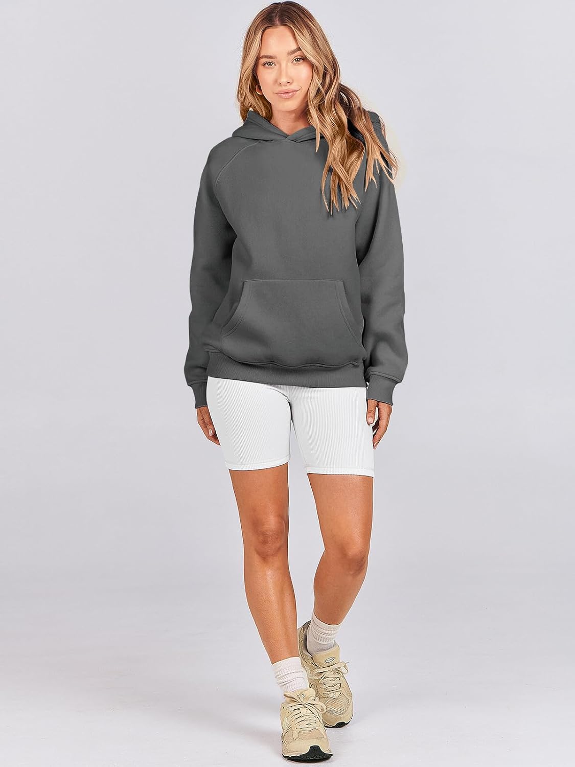 Women Hoodies Oversized Fleece Long Sleeve Comfy Casual Basic Pullover Sweatshirts 2025 Fall Outfits Y2K Clothes