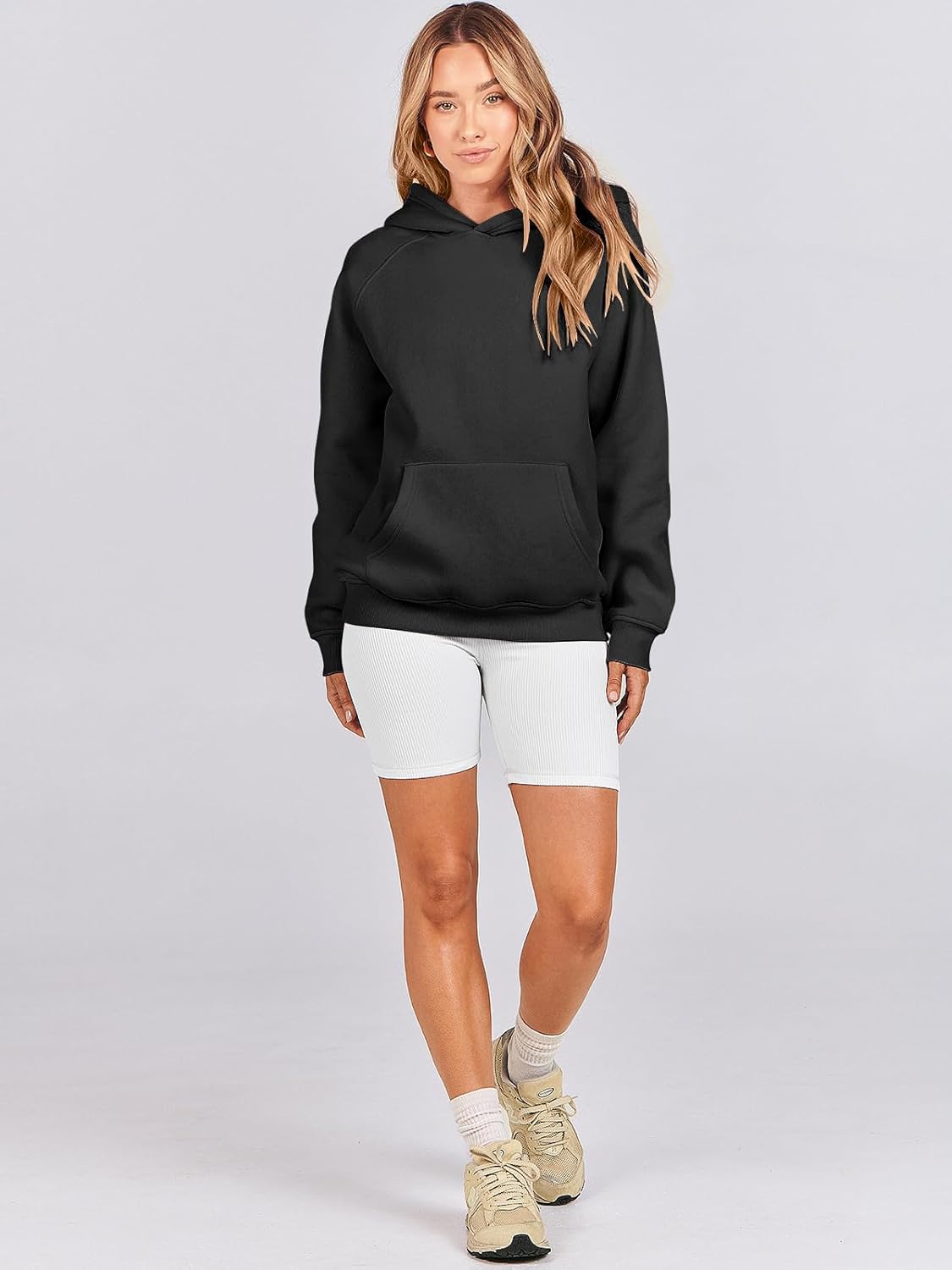 Women Hoodies Oversized Fleece Long Sleeve Comfy Casual Basic Pullover Sweatshirts 2025 Fall Outfits Y2K Clothes