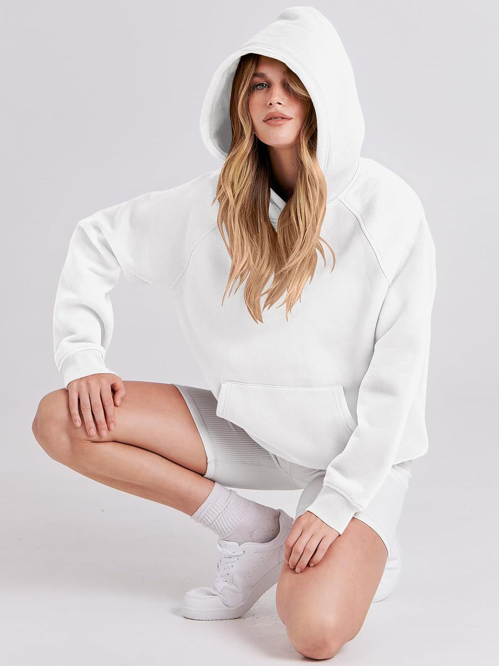 Women Hoodies Oversized Fleece Long Sleeve Comfy Casual Basic Pullover Sweatshirts 2025 Fall Outfits Y2K Clothes