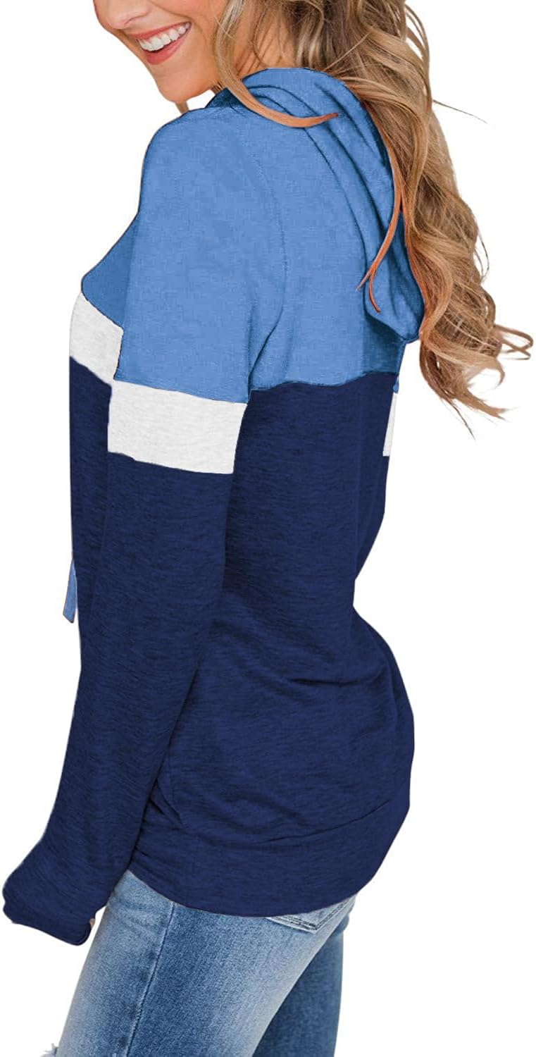 Women’s 2025 Fall Long Sleeve Hoodie Pullover Sweatshirt Lightweight Casual Tops Blouse