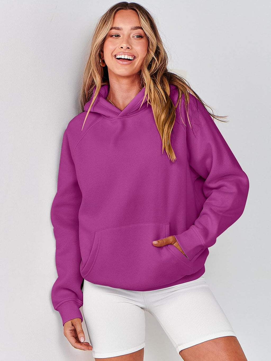 Women Hoodies Oversized Fleece Long Sleeve Comfy Casual Basic Pullover Sweatshirts 2025 Fall Outfits Y2K Clothes
