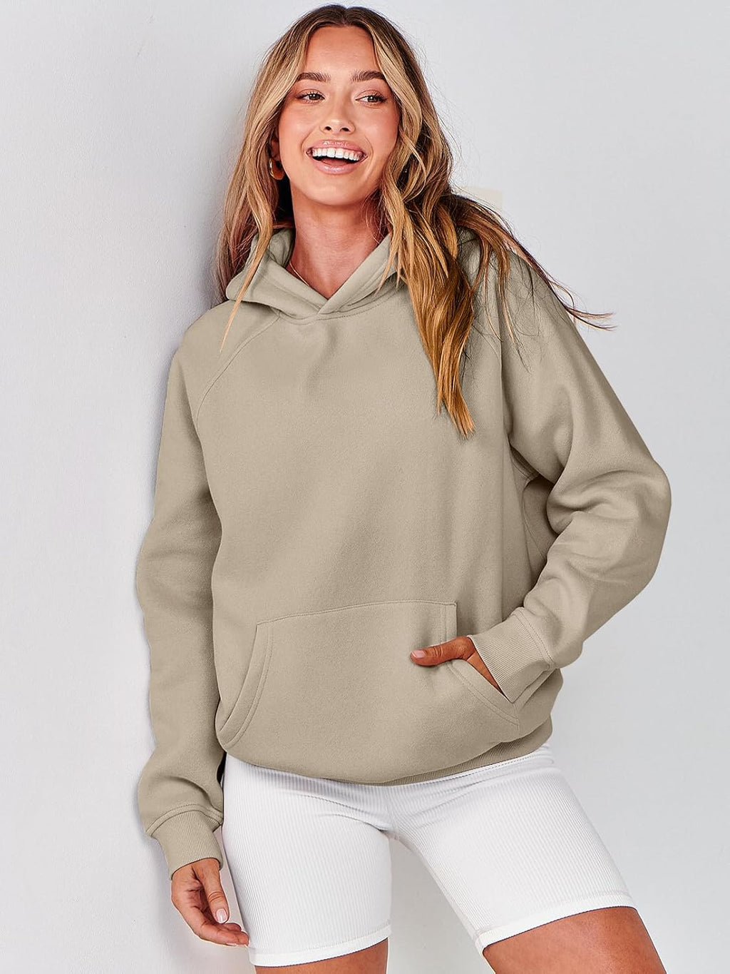 Women Hoodies Oversized Fleece Long Sleeve Comfy Casual Basic Pullover Sweatshirts 2025 Fall Outfits Y2K Clothes