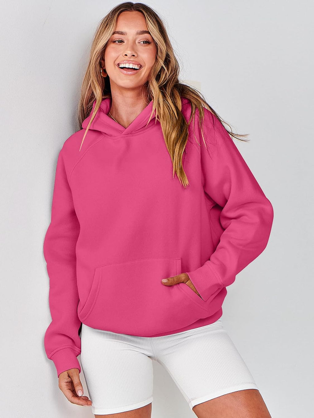Women Hoodies Oversized Fleece Long Sleeve Comfy Casual Basic Pullover Sweatshirts 2025 Fall Outfits Y2K Clothes