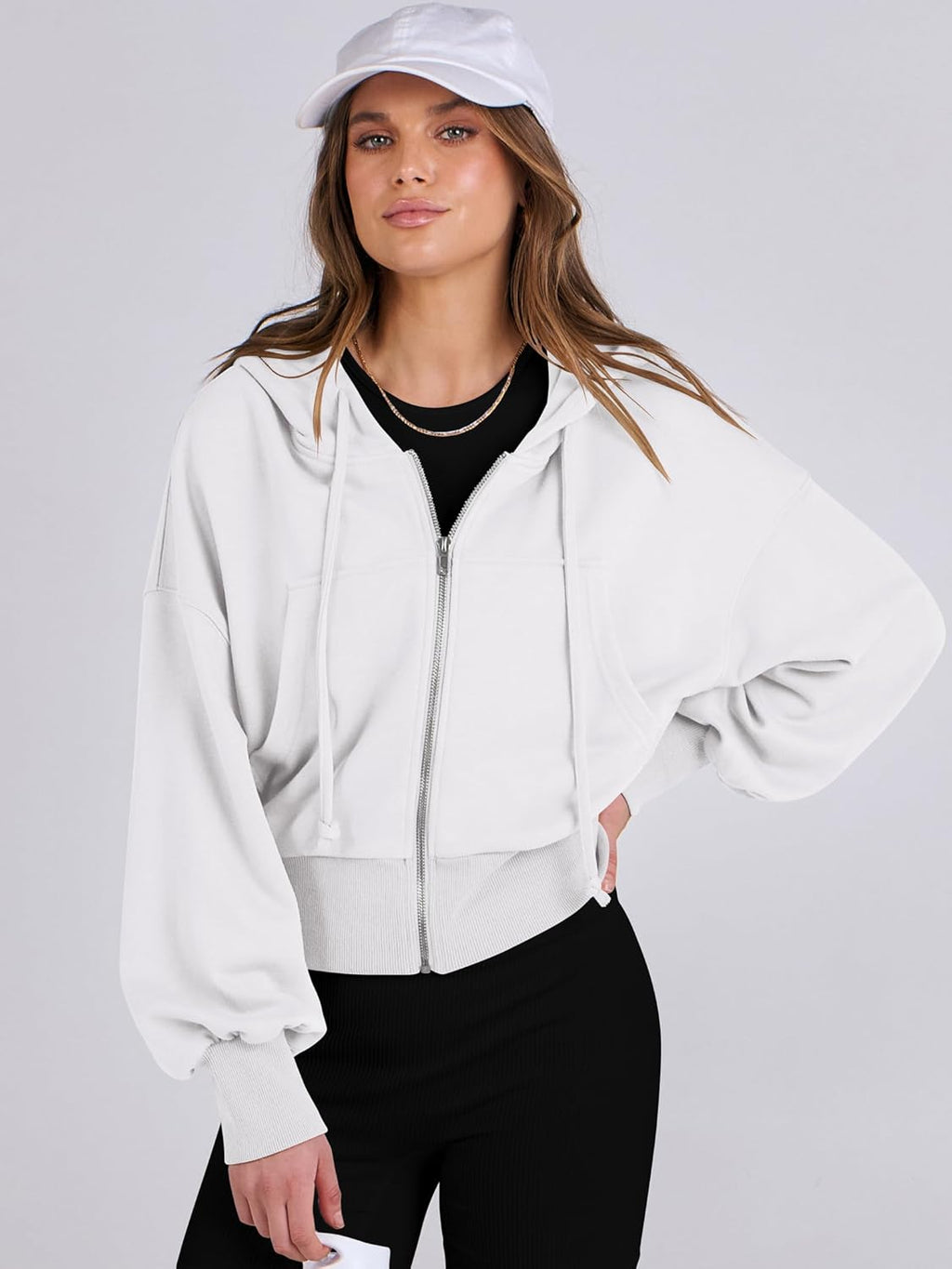 Womens Zip Up Hoodies Cropped Sweatshirts Casual Comfy Cute Zip Jackets Fashion Trendy Fall Outfits 2025 Y2K Clothes