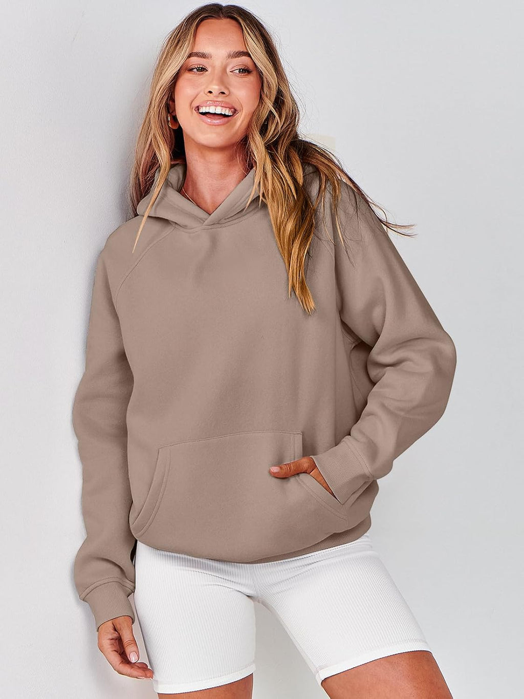 Women Hoodies Oversized Fleece Long Sleeve Comfy Casual Basic Pullover Sweatshirts 2025 Fall Outfits Y2K Clothes