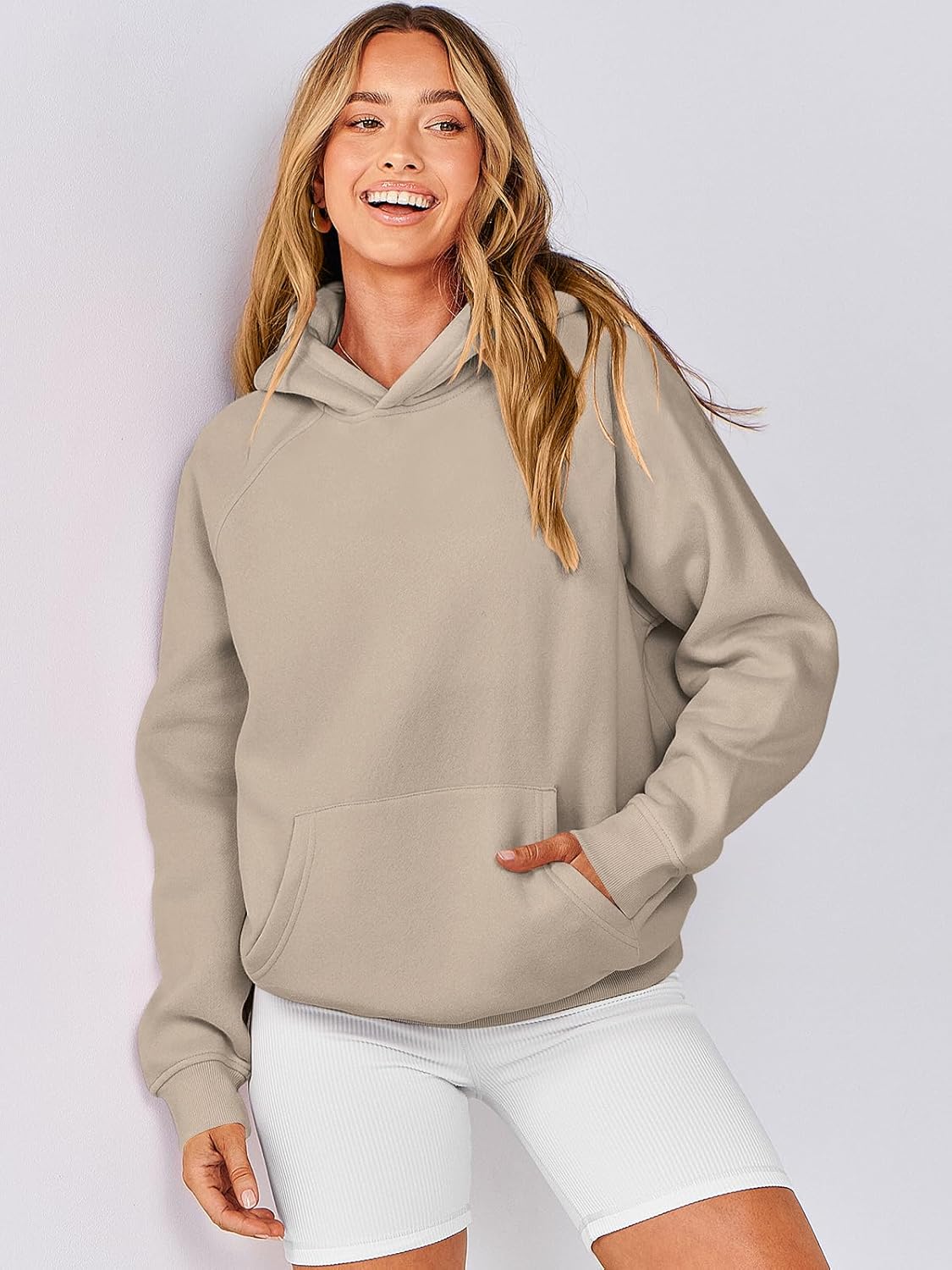 Women Hoodies Oversized Fleece Long Sleeve Comfy Casual Basic Pullover Sweatshirts 2025 Fall Outfits Y2K Clothes
