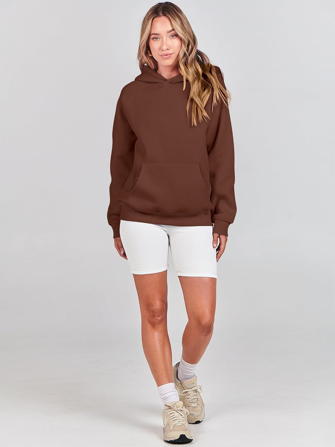 Women Hoodies Oversized Fleece Long Sleeve Comfy Casual Basic Pullover Sweatshirts 2025 Fall Outfits Y2K Clothes