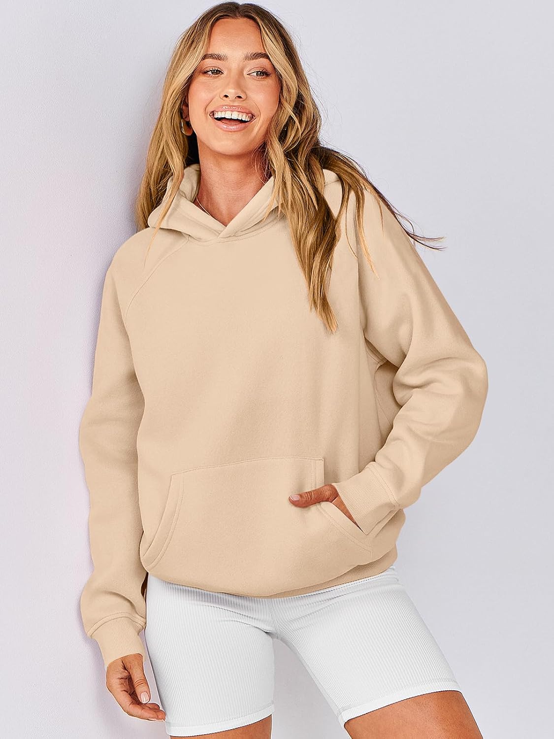 Women Hoodies Oversized Fleece Long Sleeve Comfy Casual Basic Pullover Sweatshirts 2025 Fall Outfits Y2K Clothes