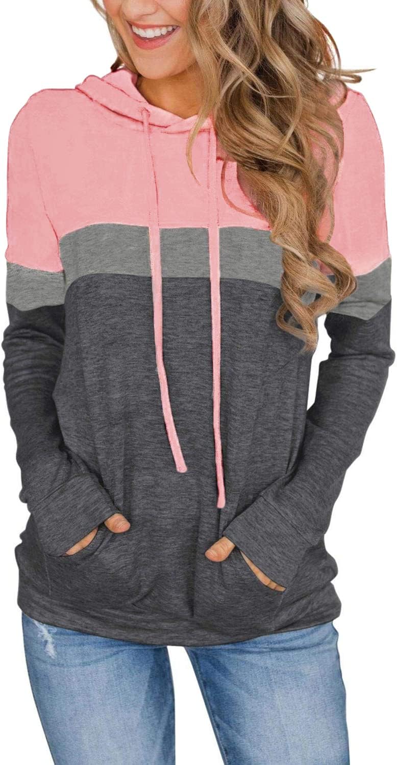 Women’s 2025 Fall Long Sleeve Hoodie Pullover Sweatshirt Lightweight Casual Tops Blouse