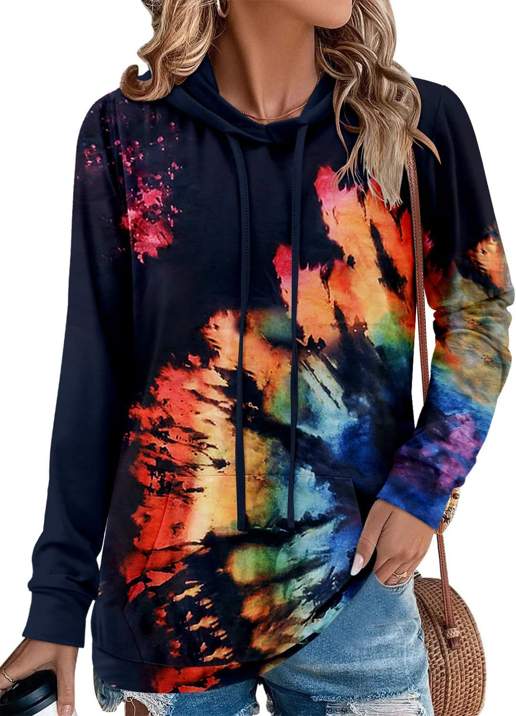 Women's Pullover Hoodies Teen Girls Trendy Fall Fashion Tops Hooded Sweatshirts