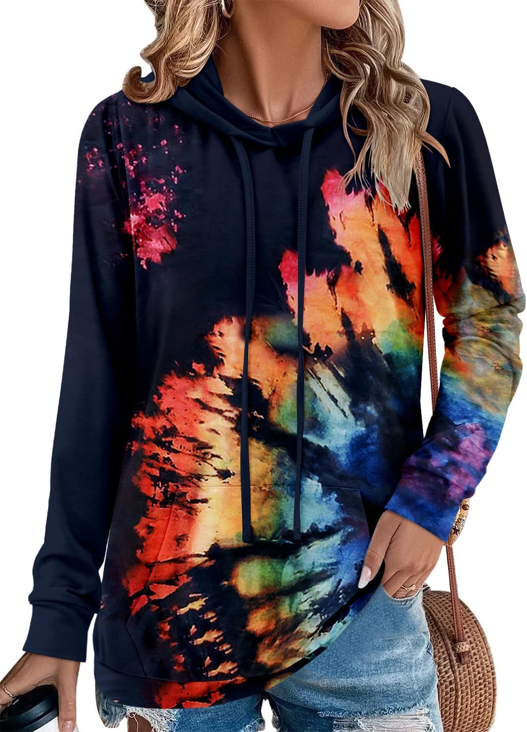 Women's Pullover Hoodies Teen Girls Trendy Fall Fashion Tops Hooded Sweatshirts