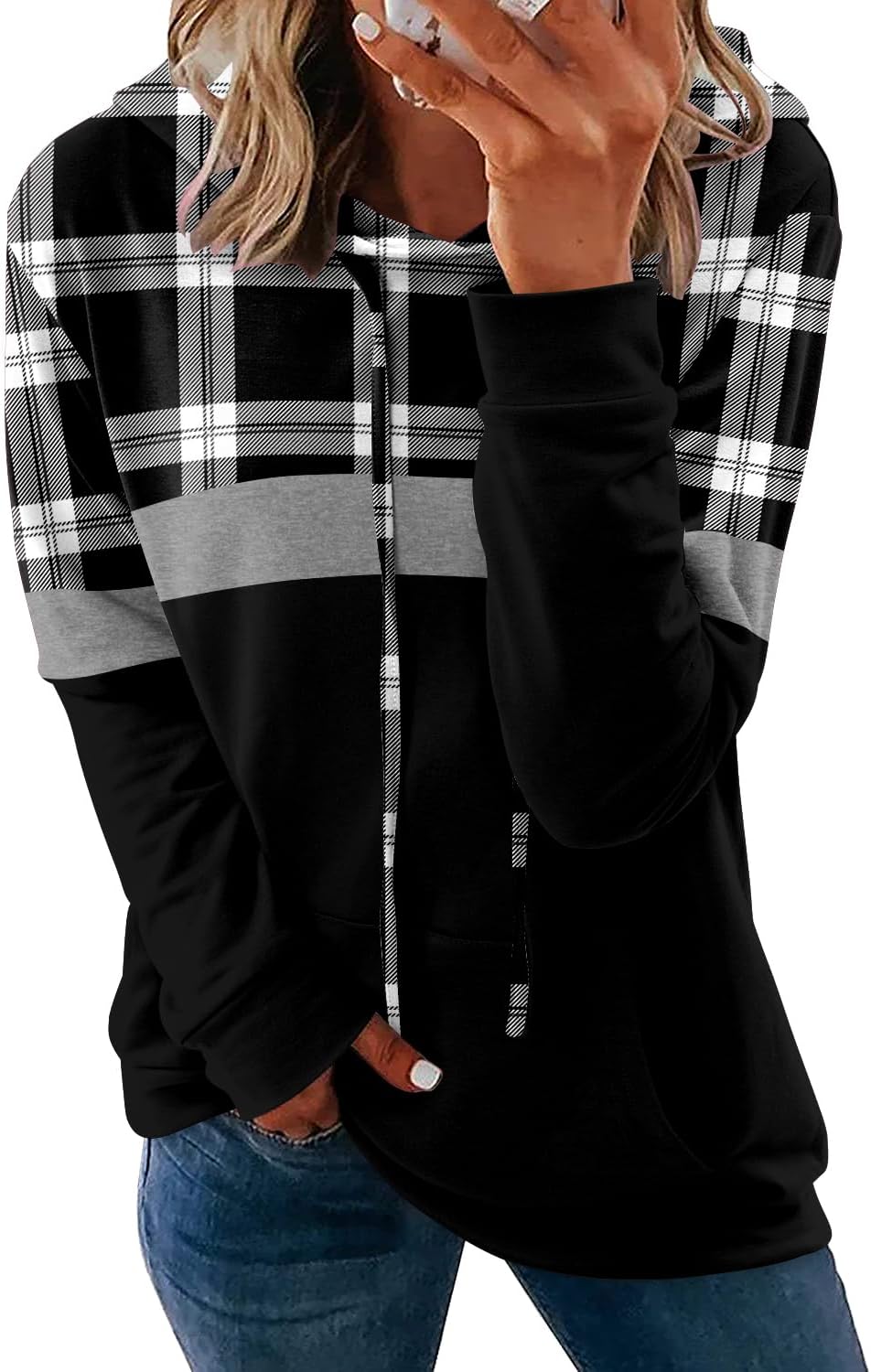 Women's Pullover Hoodies Teen Girls Trendy Fall Fashion Tops Hooded Sweatshirts