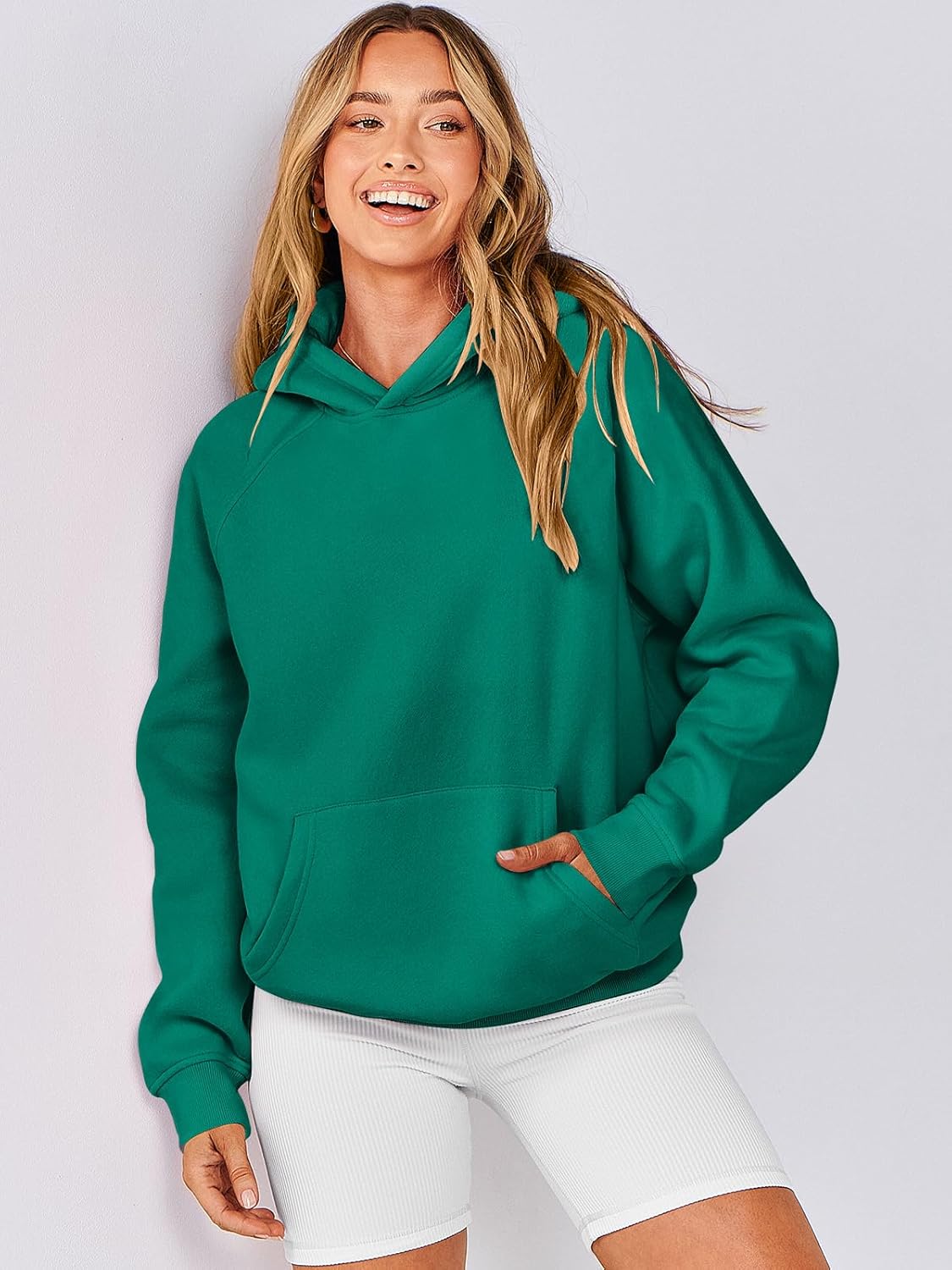 Women Hoodies Oversized Fleece Long Sleeve Comfy Casual Basic Pullover Sweatshirts 2025 Fall Outfits Y2K Clothes
