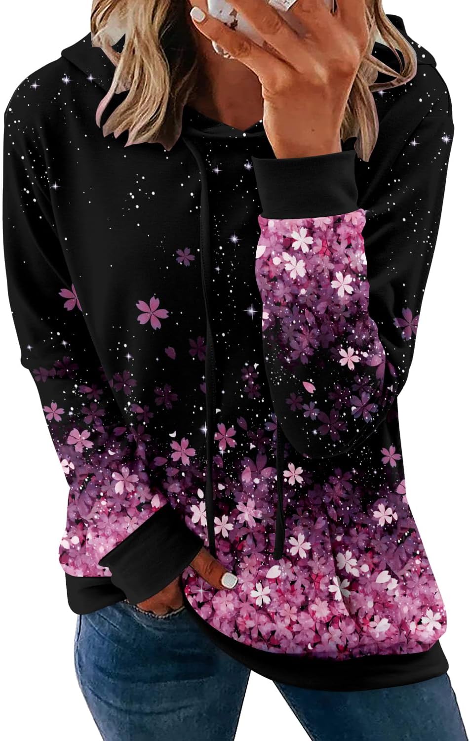 Women's Pullover Hoodies Teen Girls Trendy Fall Fashion Tops Hooded Sweatshirts