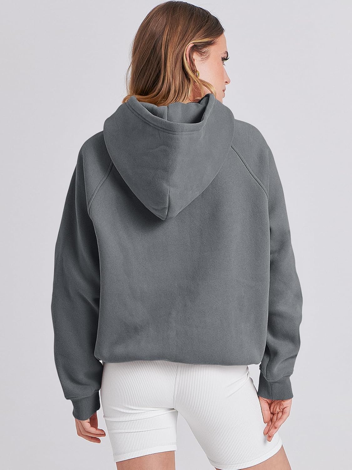 Women Hoodies Oversized Fleece Long Sleeve Comfy Casual Basic Pullover Sweatshirts 2025 Fall Outfits Y2K Clothes